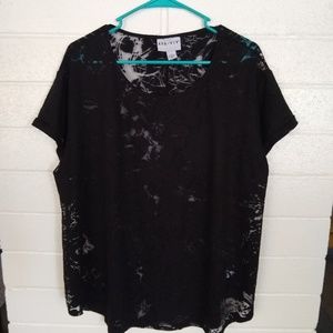 Black Floral T-shirt